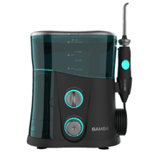 Irrigador Oral Bamba ToothCare 1200 Jet Pro. 7 Bicos, Até 1250-1700 pulsos por minuto, Visor LED, 1000 ml de capacidade, 10 definições de pressão, IPX4, Desinfeção por luz UV