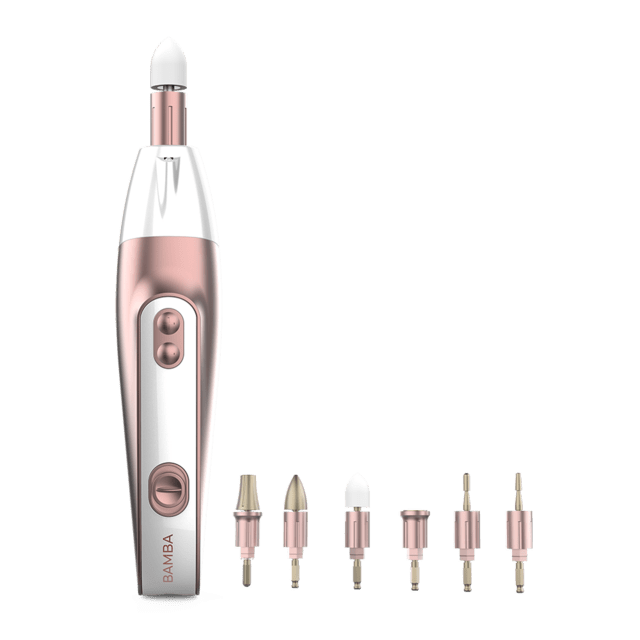 Set manicura y pedicura CECOTEC Bamba PinkyCare 700 Perfect Nails con 7 cabezales