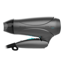 Sèche-cheveux compact Bamba IoniCare Power&Go de Cecotec avec 2400 W de puissance, fonction ionisante et grand débit d’air.