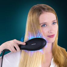 Bamba InstantCare 900 PerfectBrush Glättungsbürste. Einstellbare Temperatur 140-220ºC, Beschichtung mit Keratin und Arganöl, Real Ion Generator