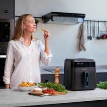 Friggitrice ad aria digitale e compatta senza olio da 6 l di capacità e tecnologia PerfectCook.