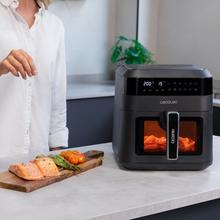 Friteuse diététique numérique et compacte pour cuisiner sans huile, avec 6 L de capacité et technologie PerfectCook.