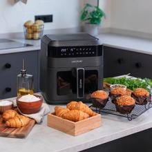 Friteuse diététique numérique et compacte pour cuisiner sans huile, avec 6 L de capacité et technologie PerfectCook.