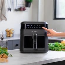 Friteuse diététique numérique et compacte pour cuisiner sans huile, avec 6 L de capacité et technologie PerfectCook.