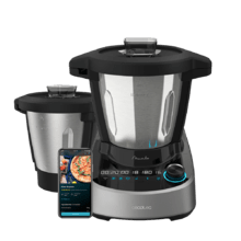 Robot de cuisine Mambo 11090 Habana Wifi avec 37 fonctions, APP, système autonettoyant, accessoires OneClick, balance intégrée, carafe en acier inoxydable et carafe anti-adhésive Habana.