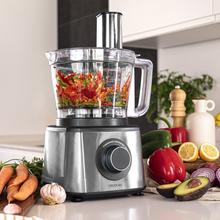 Paprika 2000 Procesador de alimentos con potencia máxima de 2000 W, cuerpo de acero inoxidable, 2 velocidades y pulse. Incluye bowl de 3,5 L. Accesorios: 3 discos de corte, cuchilla para picar y cuchilla para amasar.