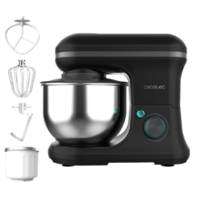 Cecomixer Merengue 5L 1200 Ice-Cream Black Mixer Mixer mit 5 Funktionen, elegantem Design und Zubehör zum Mixen und Kneten. Mit Funktion zur Eiszubereitung.