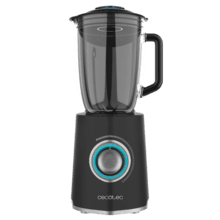 Power Black Titanium 2000MAX Mix Go Mixeur-blender avec des finitions en acier inoxydable, 2000 W de puissance maximale, une lame revêtue en titane noir et 1,5 L de capacité.