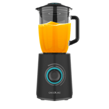 Power Black Titanium 2300MAX Mix Go Batidora americana de vaso de 2300W de maxima potencia, con 6 hojas con recubrimiento de titanio negro y jarra termorresistente de 1,5 litros.