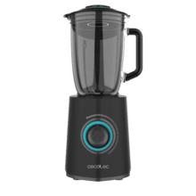 Power Black Titanium 2300MAX Mix Go Batidora americana de vaso de 2300W de maxima potencia, con 6 hojas con recubrimiento de titanio negro y jarra termorresistente de 1,5 litros.