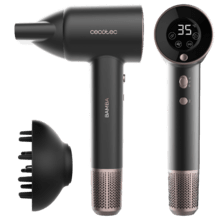 Cecotec Secador de pelo iónico Bamba IoniCare 5350 PowerShine Fire, 2600W,  ajuste de temperatura y velocidad, difusor volumen