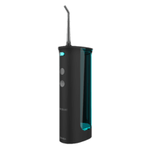 ToothCare Jet Fresh Idropulsore orale a batteria con serbatoio da 180 ml, 3 ugelli, 3 modalità e 20 giorni di autonomia (2 usi al giorno).