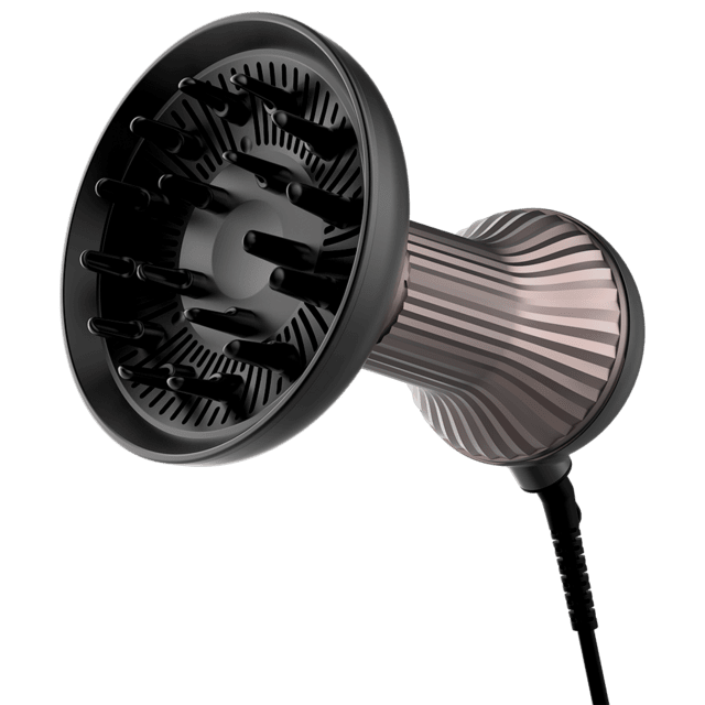 Bamba IoniCare MagiCurlsSecador de cabelo difusor com 3 temperaturas e 2 velocidades, 17 pinos, 800 W e tecnologia de iões