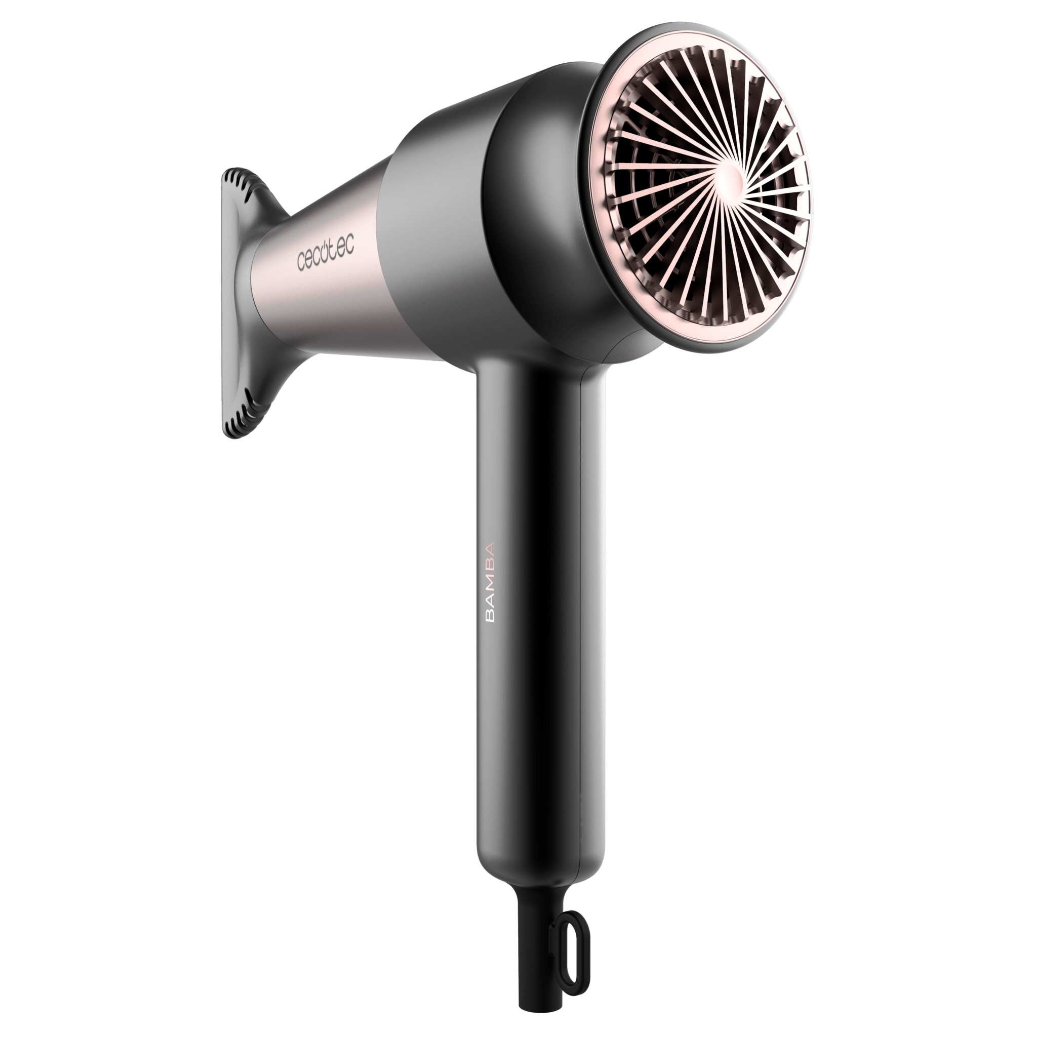 Secador CECOTEC IoniCare RockStar Retro diseño negro y cobre