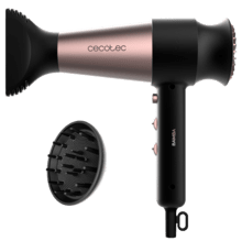 Cecotec Secador Difusor de Pelo Bamba IoniCare MagiCurls. 800 W de  Potencia, Tecnología de Iones para eliminar el Frizz, Difusor de 17 Púas,  Cable giratorio 360º de 1,6 m : : Belleza