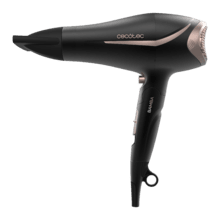 IoniCare &Go Glow Secadores de pelo plegable con 2200W de potencia, aire frío, boquilla y difusor.