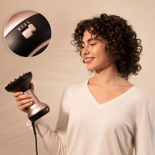 Ionicare MagiCurls Black Secador difusor de pelo con 3 temperaturas y 2 velocidades, 17 púas, 800 W y tecnología de iones