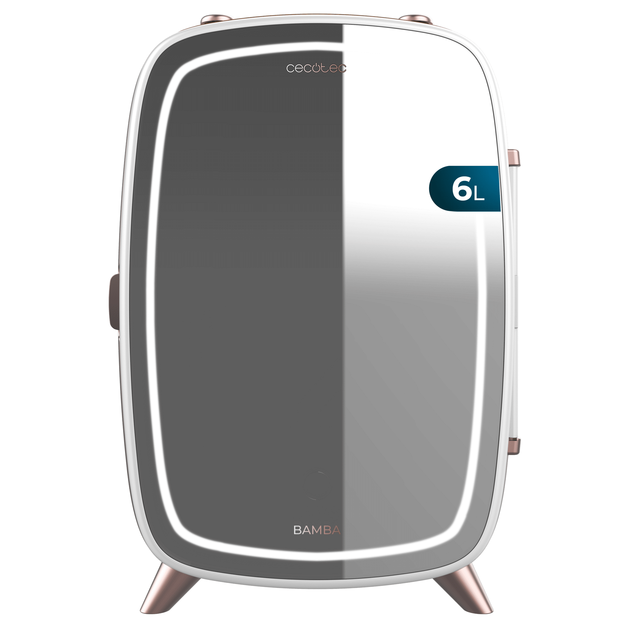 Nevera de cosméticos CECOTEC CoolingBeauty 6000 Mirror con espejo y luz LED