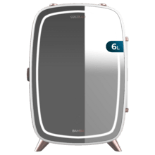 Bamba CoolingBeauty 6000 Mirror Mini réfrigérateur pour cosmétiques avec une capacité de 6 litres, miroir et lumière LED