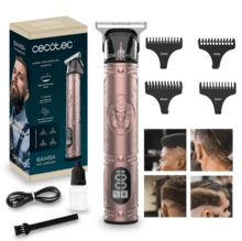 Coiffeur Bamba PrecisionCare Warrior avec lame tranchante, moteur silencieux et écran LCD.