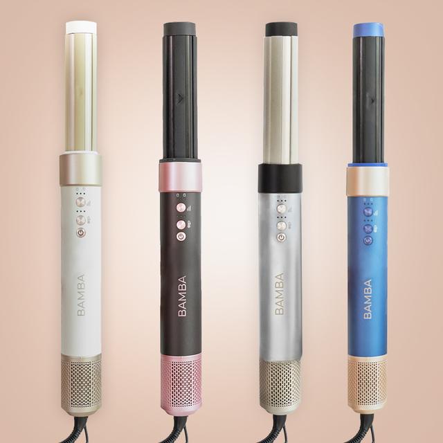 Bamba CeramicCare AirGlam Cepillo de aire moldeador de pelo, secador, alisador y rizador multifunción 8 en 1 con tecnología Coanda que moldea, riza, peina, seca y elimina el efecto frizz. Con 3 velocidades, 3 temperaturas, y control inteligente del calor. Motor digital 1400 W de potencia y 110000 rpm.