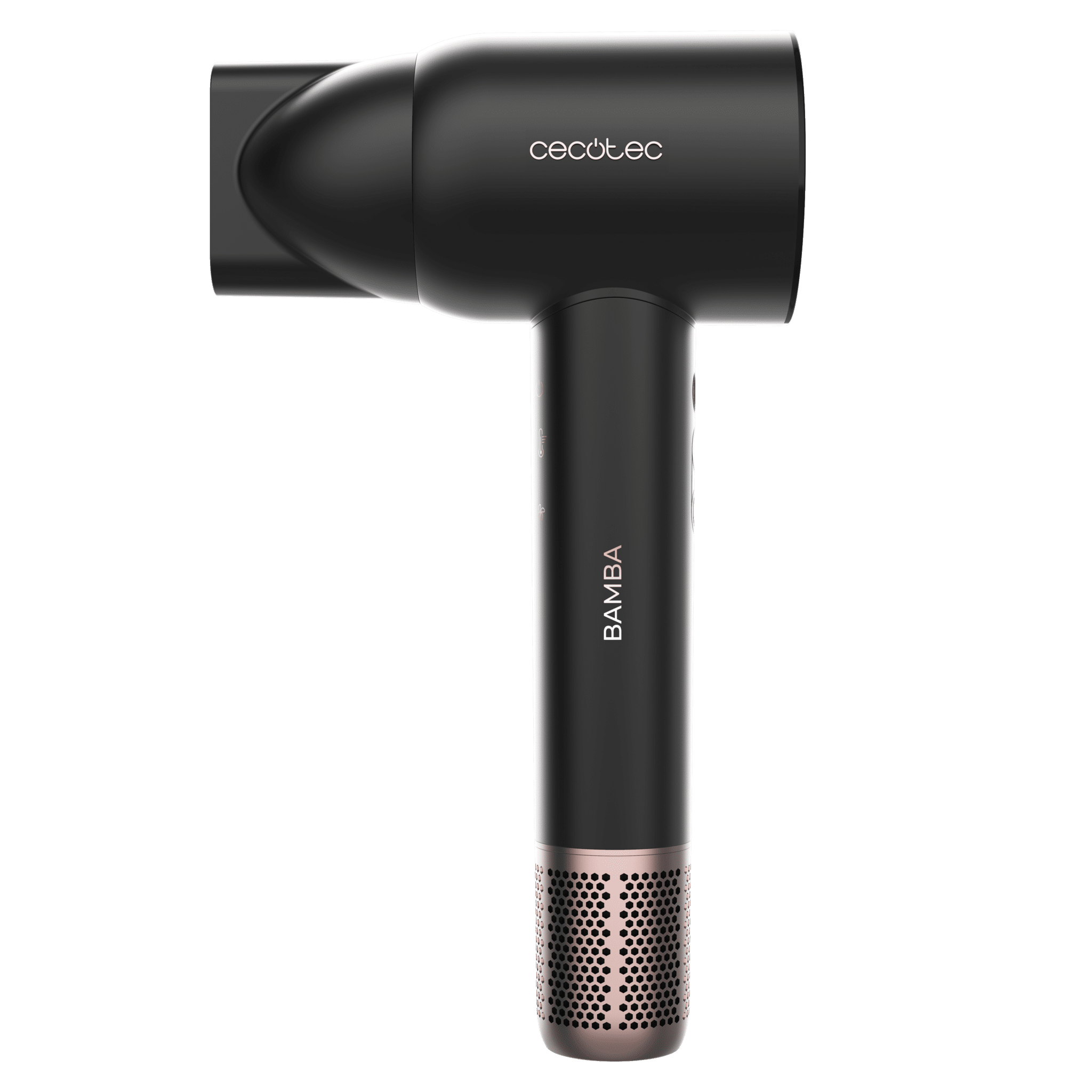 Cecotec Bamba IoniCare RockStar Nano IonTech vista lateral con concentrador magnético