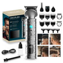 PrecisionCare Samurai Profiling Multigrooming con 6 cabezales, 10 peines para diferentes zonas, cuchilla de acero inoxidable y 170 minutos de autonomía