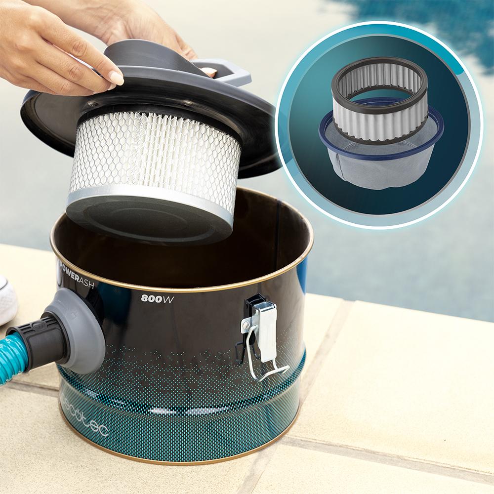 Cecotec Conga PowerAsh 1200 Steel Aspirador Extremo de partículas 1200W | Online Canarias