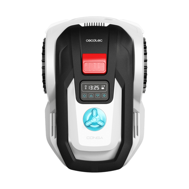 Conga GrassHopper 500 Connected Robot tosaerba Conga GrassHopper 500. Motore Digital Brushless. Per superfici fino a 500 m2. Pendenza massima del 27%. Regolatore delle lame di taglio. Sensore per la pioggia. App Control.