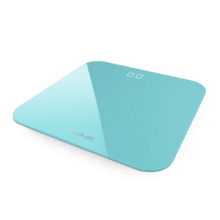 Pèse-personne numérique Surface Precision 9350 Healthy Sky. Charge via USB, écran LED invisible, 300 x 300 mm, 4 capteurs de mesure, jusqu’à 180 kg.