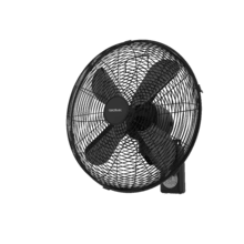 EnergySilence 4500 Power Wall Control Black Ventilador de pared de 18 ", con 50 W, control remoto, temporizador y display.
