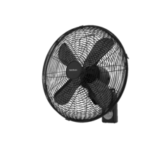 EnergySilence 4500 Power Wall Control Black Ventilateur mural de 16" et 50 W avec minuterie, contrôle à distance et écran.