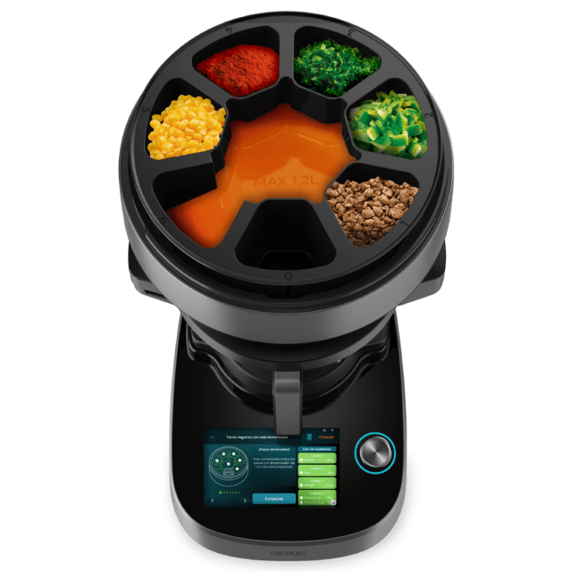 Mambo Maxi V Robot da cucina multifunzionale con dispenser di alimenti.