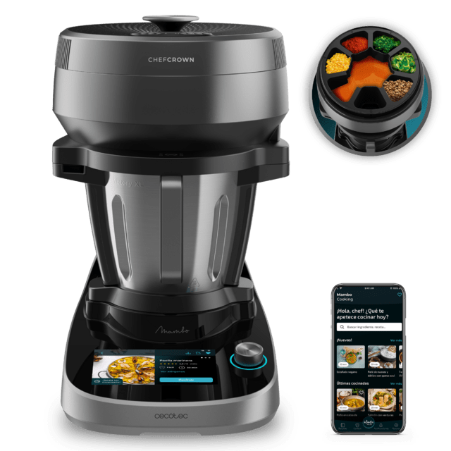 Mambo Maxi VMambo CooKing Victory Multifunktionale Küchenmaschine mit Lebensmittelspender.