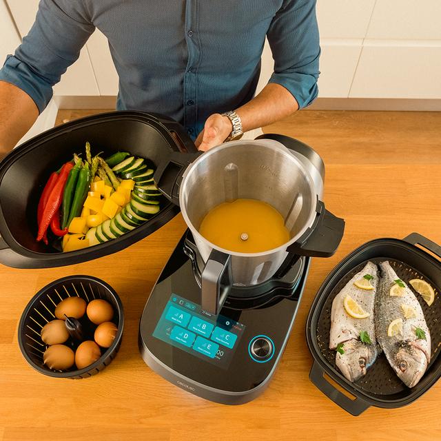 Mambo CooKing Unique Multifunktionale Küchenmaschine mit Lebensmittelspender.