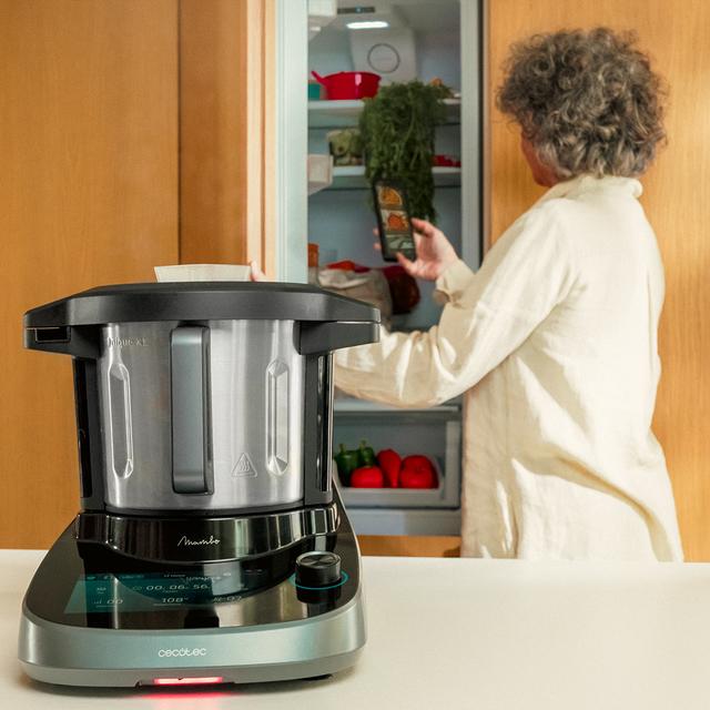 Mambo CooKing Unique Robot de cocina multifunción con dispensador de alimentos.