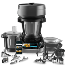 Mambo CooKing Total Gourmet Robot de cocina multifunción con dispensador de alimentos.