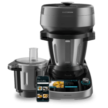 Mambo CooKing Total Gourmet Robot de cocina multifunción con dispensador de alimentos. 2200 W, 45 Funciones, Miles de Recetas Guiadas, Jarra Unique de 4,5L y Jarra Victory de 4,5L, Accesorios