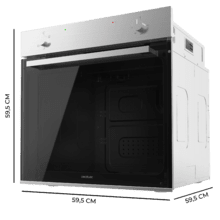 Bolero Hexa C126001 Line A Horno Integrable Convencional C126001 Line de 77L de capacidad, 5 funciones, Convencional, Steam Assist, Steam EasyClean, Clase A, 2800W.