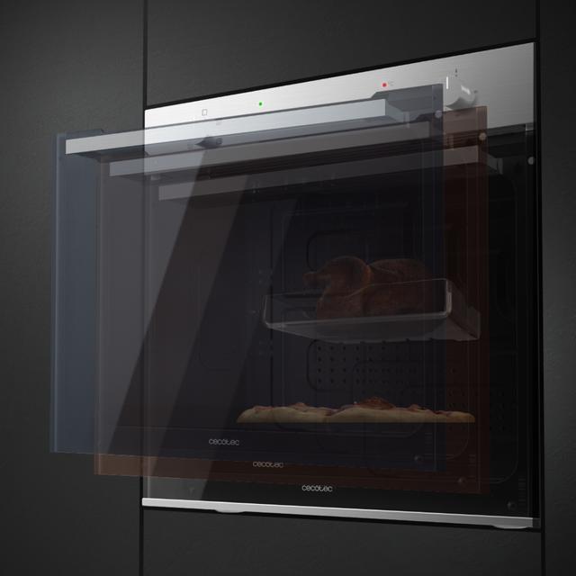 Bolero Hexa C126400 Line A Horno Integrable Convencional C126400 Line de 80L de capacidad, 5 funciones, Convencional, Steam Assist, Steam EasyClean, Clase A, 2800W.