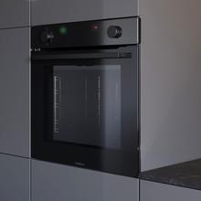 Bolero Hexa C126400 Glass Black A Four conventionnel encastrable C126400 Glass Black, avec une capacité de 80 L, 5 fonctions, mode Conventionnel, Steam Assist, Steam EasyClean, classe A, 2800 W.