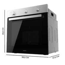 Bolero Hexa M236000 Inox Time A Four intégrable multifonctions M236000 Inox Time avec une capacité de 70 L, 6 fonctions, minuterie, classe A, 2800 W, Steam Base XXL, Steam Assist, Steam EasyClean, Cooling Fan, mode Defrost, mode Eco, mode Convection, porte Triple Glass.