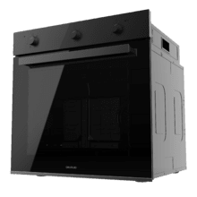 Bolero Hexa M236000 Dark Inox Time A Four intégré multifonction M236000 Dark Inox Time d'une capacité de 70 L, 6 fonctions, Minuterie, Classe A, 2800 W, Base vapeur XXL, Assistance vapeur, Steam EasyClean, Ventilateur de refroidissement, Mode dégivrage, Mode Eco, Mode convection, Porte triple vitrée.