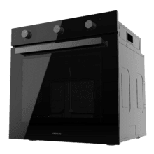 Bolero Hexa M236000 Glass Black Time A Four intégrable multifonctions M236000 Glass Black Time avec une capacité de 70 L, 6 fonctions, minuterie, classe A, 2800 W, Steam Base XXL, Steam Assist, Steam EasyClean, Cooling Fan, mode Defrost, mode Eco, mode Convection, porte Triple Glass.