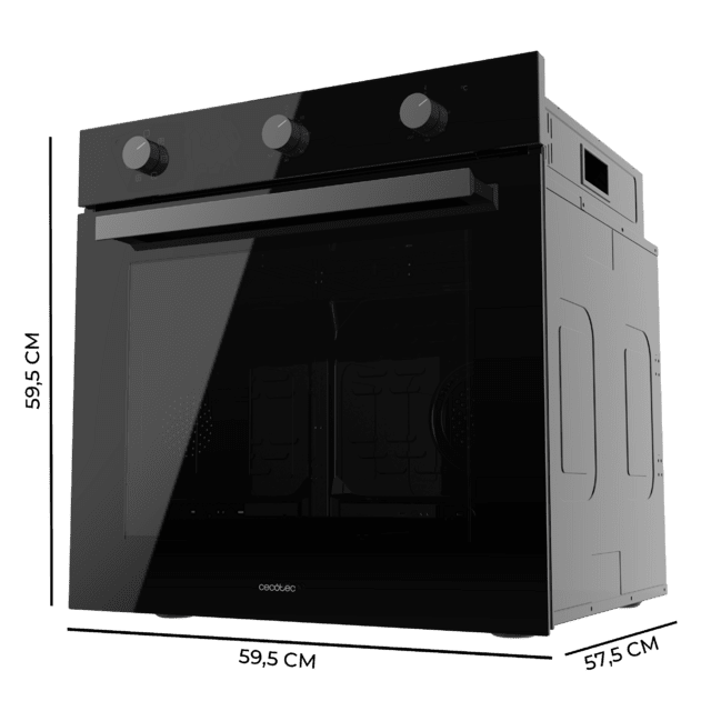 Bolero Hexa M236000 Glass Black Time A Horno Integrable Multifunción M236000 Glass Black Time de 70L de capacidad, 6 funciones, Timer,  Clase A, 2800W, Steam Base XXL, Steam Assist, Steam EasyClean, Cooling Fan, Modo Defrost, Modo Eco, Modo Convección, Puerta Triple Glass.