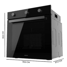 Bolero Hexa M236000 Glass Black Time A Four intégrable multifonctions M236000 Glass Black Time avec une capacité de 70 L, 6 fonctions, minuterie, classe A, 2800 W, Steam Base XXL, Steam Assist, Steam EasyClean, Cooling Fan, mode Defrost, mode Eco, mode Convection, porte Triple Glass.