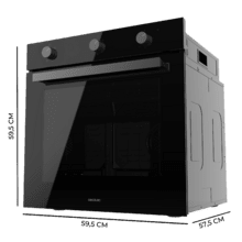 Bolero Hexa M236000 Glass Black Time A Horno Integrable Multifunción M236000 Glass Black Time de 70L de capacidad, 6 funciones, Timer,  Clase A, 2800W, Steam Base XXL, Steam Assist, Steam EasyClean, Cooling Fan, Modo Defrost, Modo Eco, Modo Convección, Puerta Triple Glass.