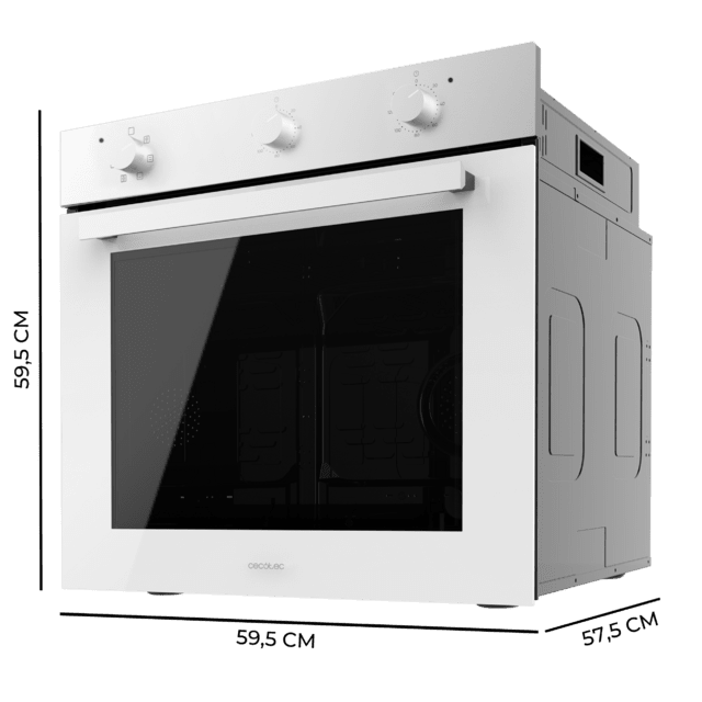 Bolero Hexa M236000 Glass White Time A Horno Integrable Multifunción M236000 Glass White Time de 70L de capacidad, 6 funciones, Timer,  Clase A, 2800W, Steam Base XXL, Steam Assist, Steam EasyClean, Cooling Fan, Modo Defrost, Modo Eco, Modo Convección, Puerta Triple Glass.