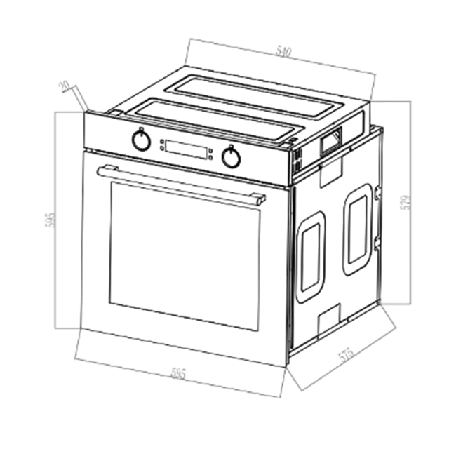 Bolero Hexa AF326000 Glass Black A Horno Integrable Multifunción Airfryer AF326000 Glass Black de 73L de capacidad, 12 funciones, Clase A, 2800W, Steam Base XXL, Steam Assist, Steam EasyClean, Pizza Master, Airfryer Master, Cooling Fan, Modo Eco.