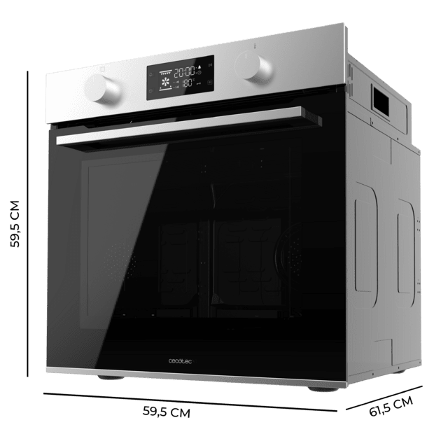 Bolero Hexa P526000 Line A Horno Integrable Pirolítico P526000 Line de 73L de capacidad, 9 funciones, Display, Clase A, 2800W, Pirólisis, Cooling Fan, Modo Defrost, Modo Convección, Modo Eco.